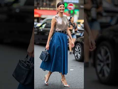 #aestheticoutfit Denim Skirt Outfit Ideas 2024: Trendy and Versatile Looks for Every Occasion