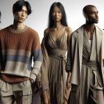 A realistic, high definition image showcasing September style in a fashion-forward manner. There's a noticeable versatility in the attire on display, reflecting the transition between summer and autumn. The image includes diverse individuals of varying descents and genders. A South Asian man in lightweight, earth-toned knitwear, a Black woman in a chic layered outfit evoking autumn hues, a Caucasian woman in transitional summer to fall dress, and a Hispanic man sporting a flexible outfit appropriate for unpredictable September weather can all be seen.